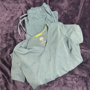 blue healing hands scrubs !!